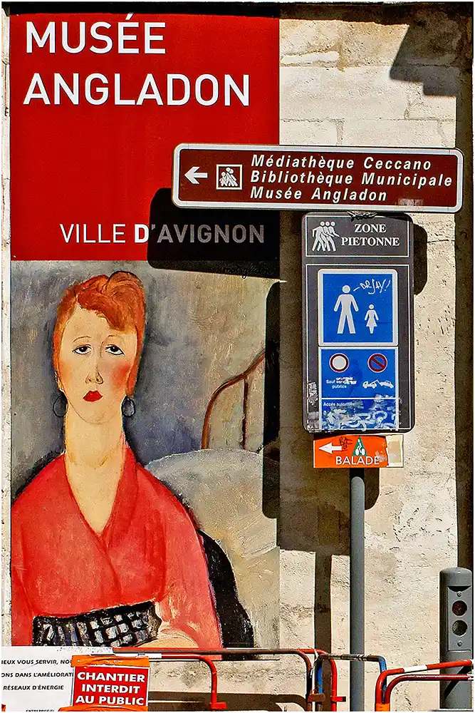 Touristes asiatiques en Provence Affiche et mur, Avignon Vaucluse