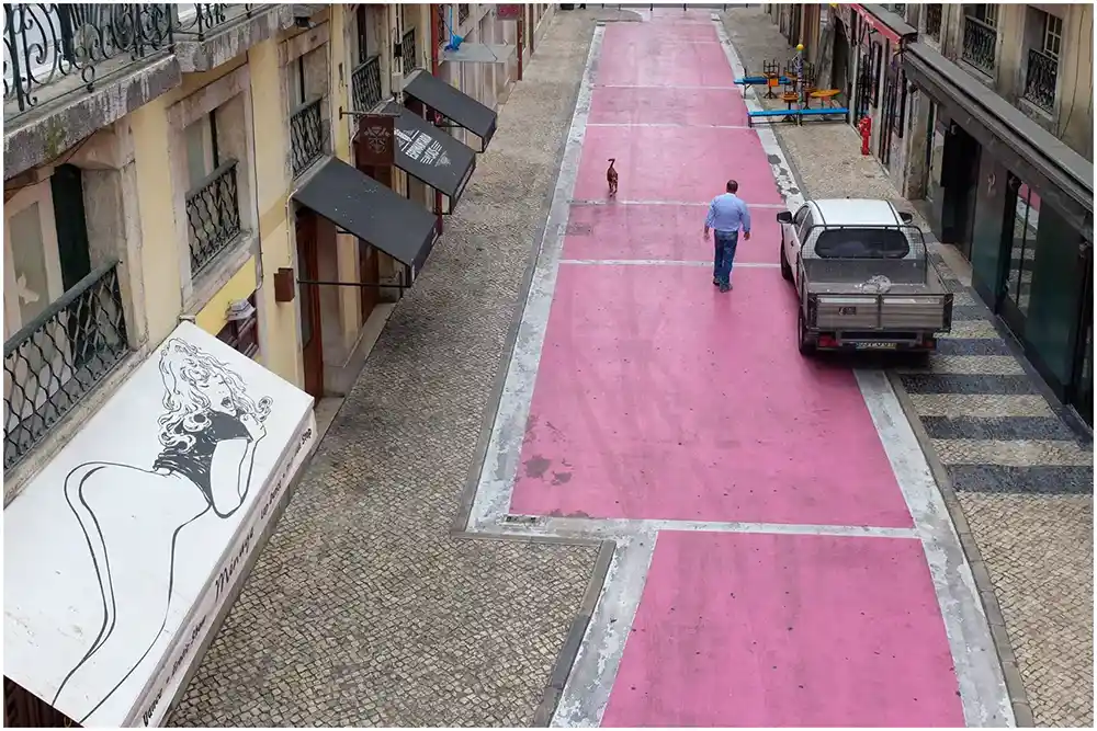 Pink street - Lisbonne Portugal Pink street Ancien quartier de la prostitution de Lisbonne