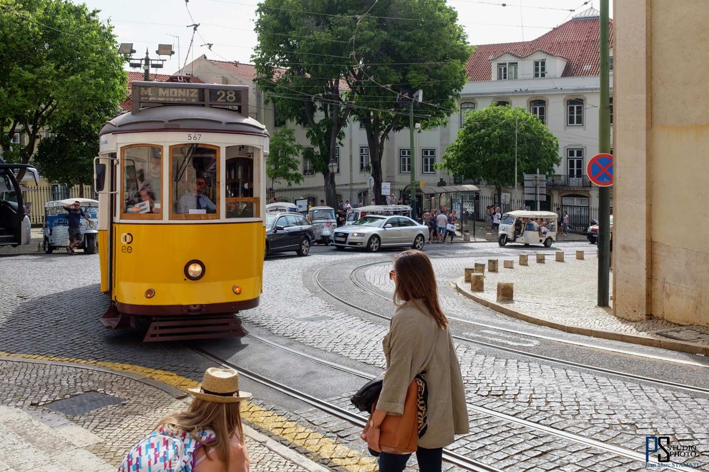 Tramway jaune Lisbonne