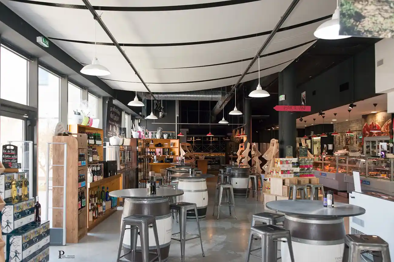 Fin de chantier, photographie d'Intérieur de la boutique Sud de France 